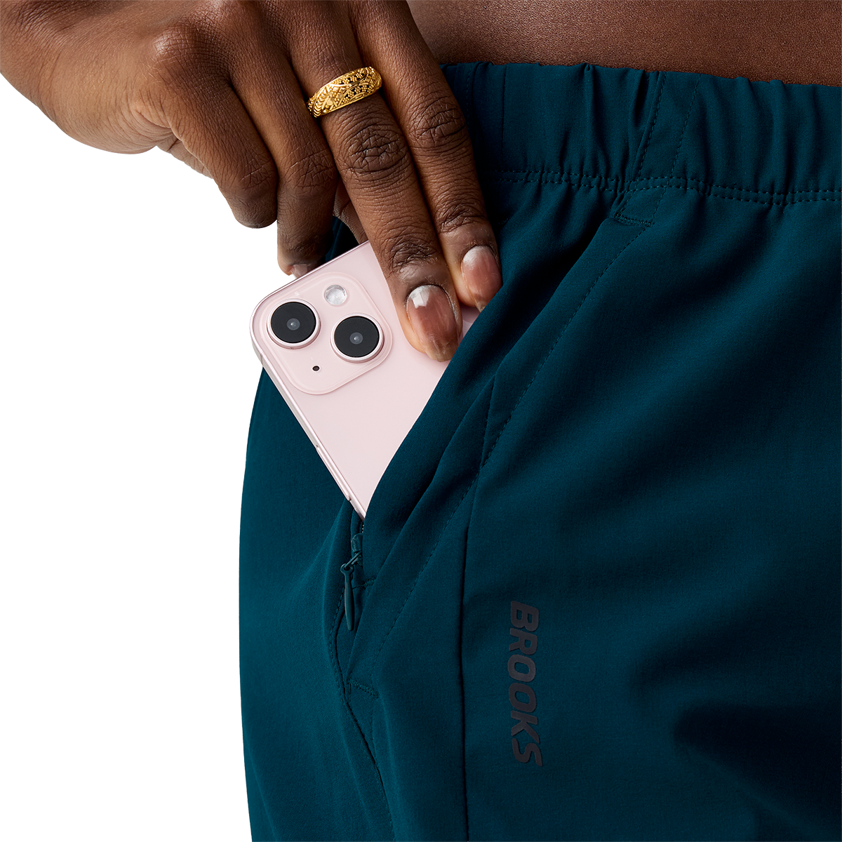 Brooks Canopy Pant — Black — Size XSmall — Back View
