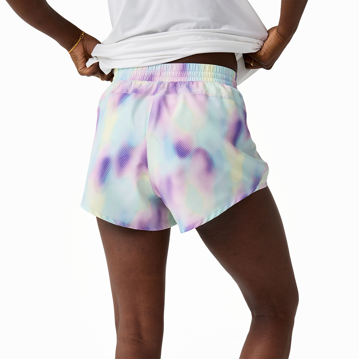 Brooks Dash Short Printed — Euphoryc Halogen — Size XSmall — Side View
