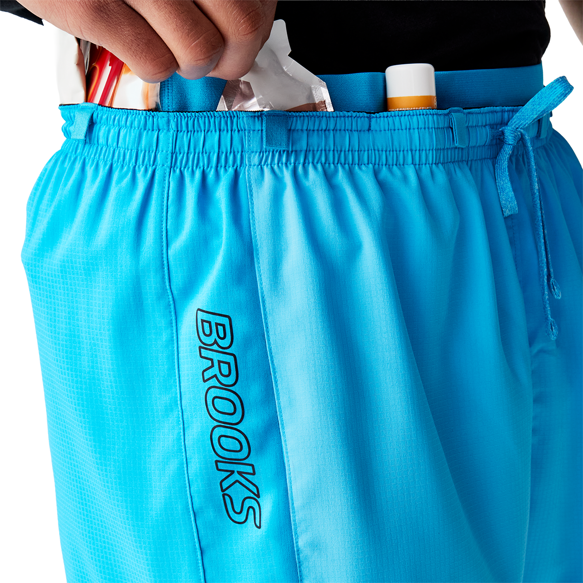 Brooks Cascadia Short — Atomic Blue — Size XSmall — Back View