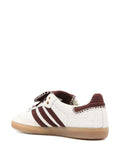 adidas X Wales Bonner Samba Sneakers — White/Dark Brown — Size US M 7 - US W 8.5 — Back View