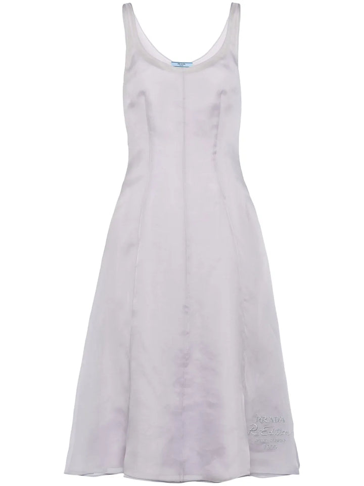 Prada Re Edition 1995 Organza Dress — Red/ Purple — Size XS — Front View