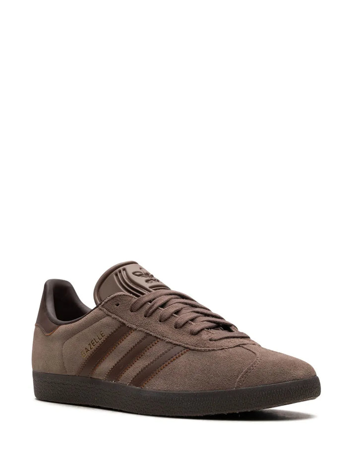 adidas Gazelle Earth Strata/Brown/Gum Sneakers — Brown — Size US M 3.5 - US W 5 — Side View