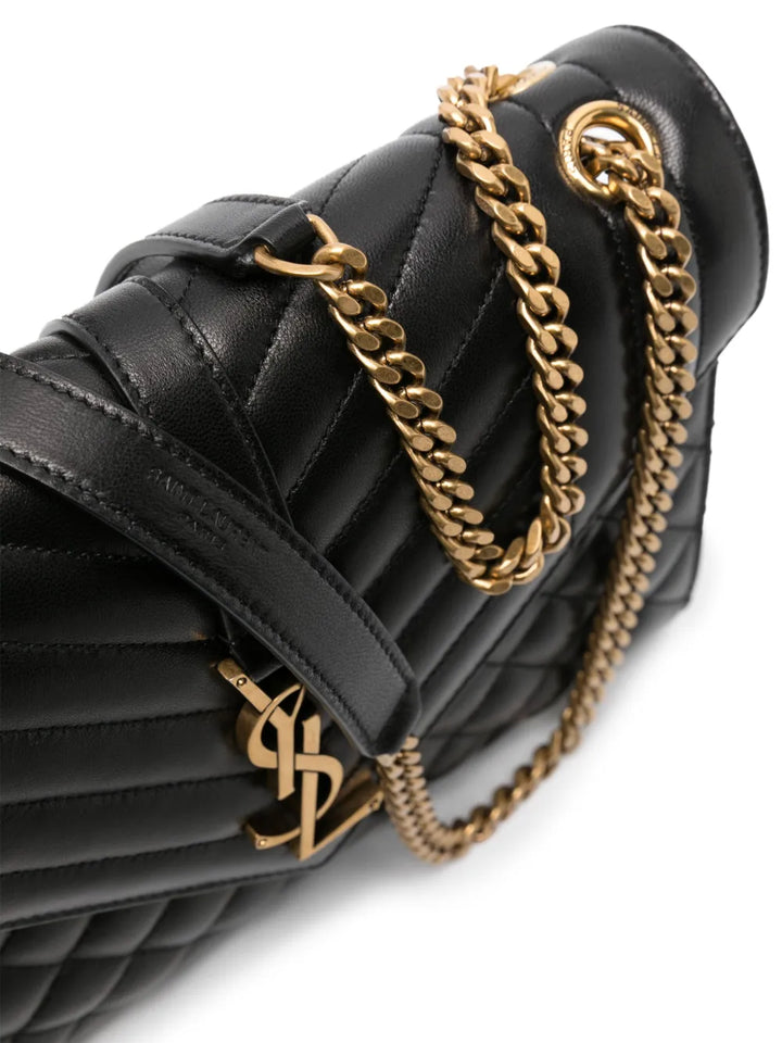 Saint Laurent Medium Envelope Leather Shoulder Bag — Same as shown — Size One Size — Top View