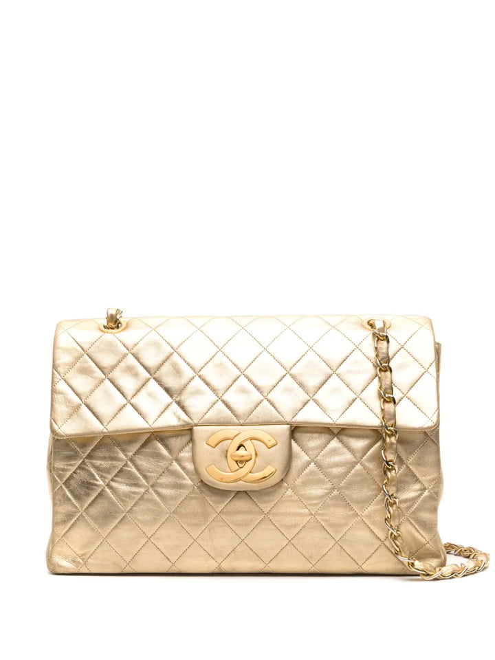 Chanel Pre Owned 1991 Jumbo Classic Flap Shoulder Bag — Same as shown — Size One Size — Front View