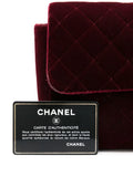 Chanel Pre Owned 1994 1996 Classic Flap Velvet Shoulder Bag — Same as shown — Size One Size — Lifestyle View