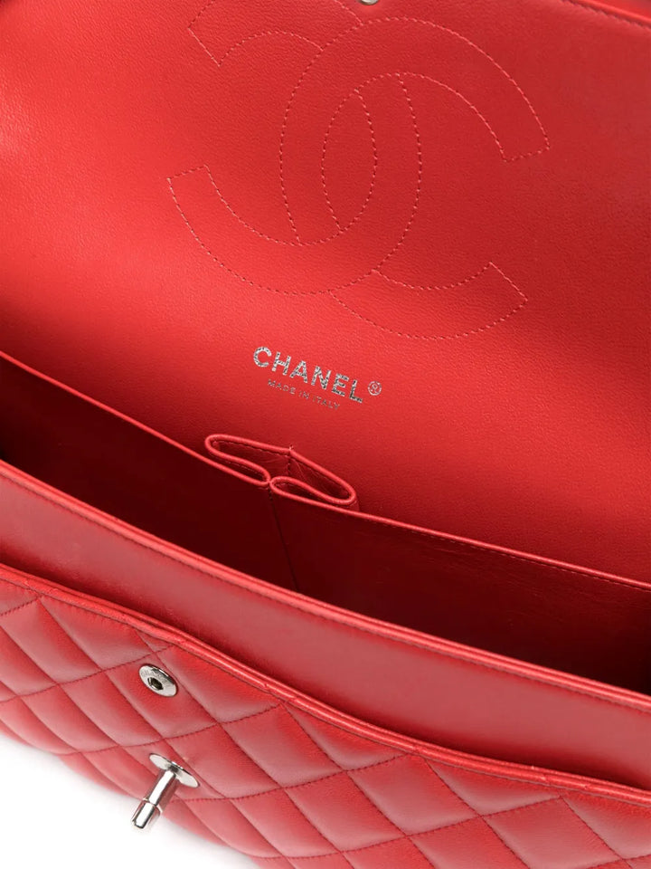 Chanel Pre Owned 2013 2014 Double Flap Jumbo Shoulder Bag — Same as shown — Size One Size — Detail View