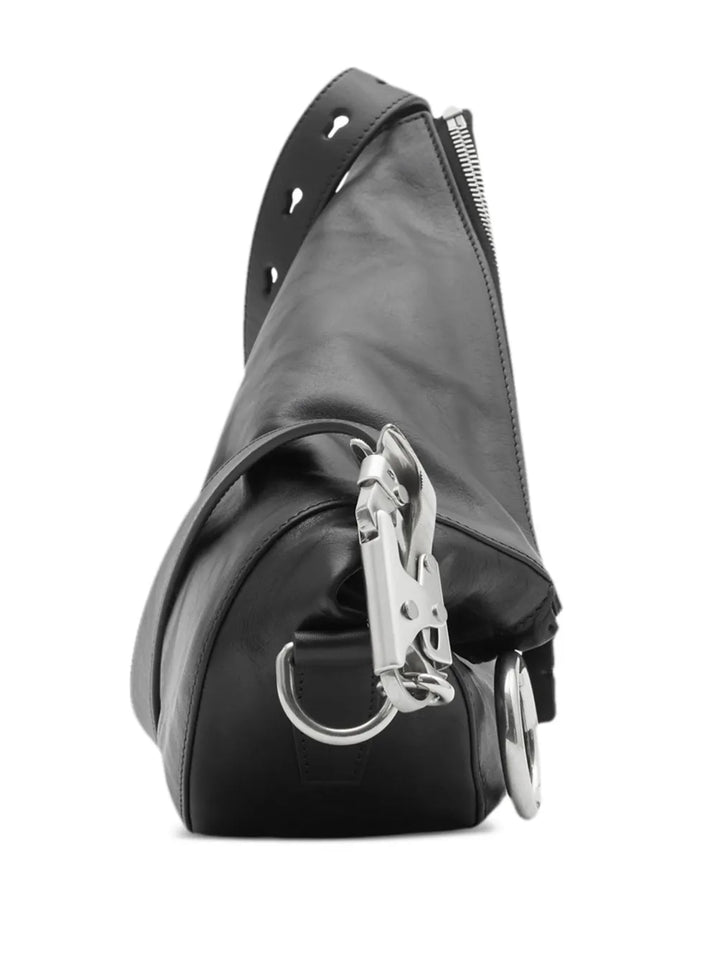 Burberry Small Knight Leather Shoulder Bag — Same as shown — Size One Size — Back View