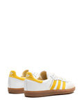 adidas Samba Og Sporty & Rich - White Bold Gold Sneakers — White/Yellow — Size US M 7.5 - US W 9 — Back View