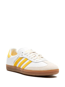 adidas Samba Og Sporty & Rich - White Bold Gold Sneakers — White/Yellow — Size US M 7.5 - US W 9 — Detail View