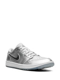 Air Jordan 1 Low Golf Gift Giving Sneakers — Silver-Tone — Size US M 9.5 - US W 11 — Side View