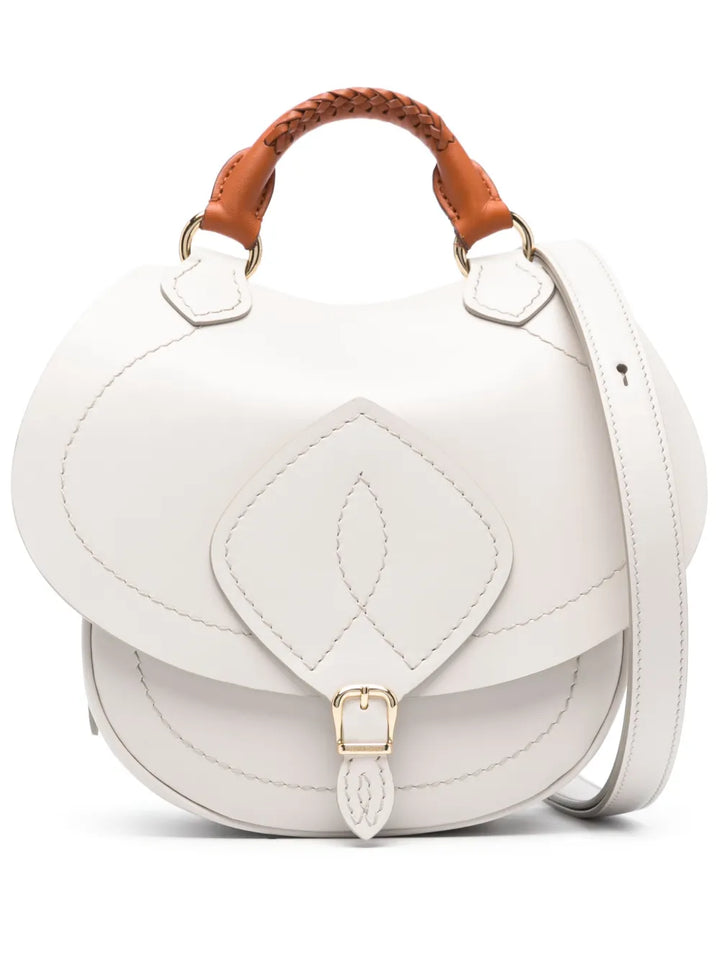 Maison Margiela Small Slide Leather Shoulder Bag — Same as shown — Size One Size — Front View