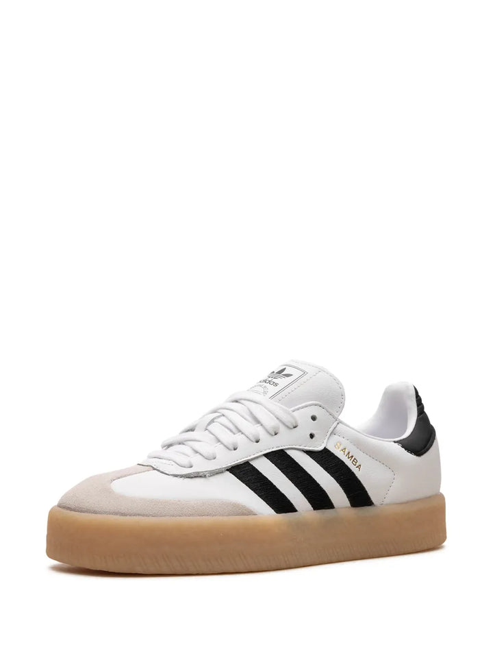 adidas Sambae Samba 2.0 Sneakers — White/Black — Size US M 9 - US W 10.5 — Top View