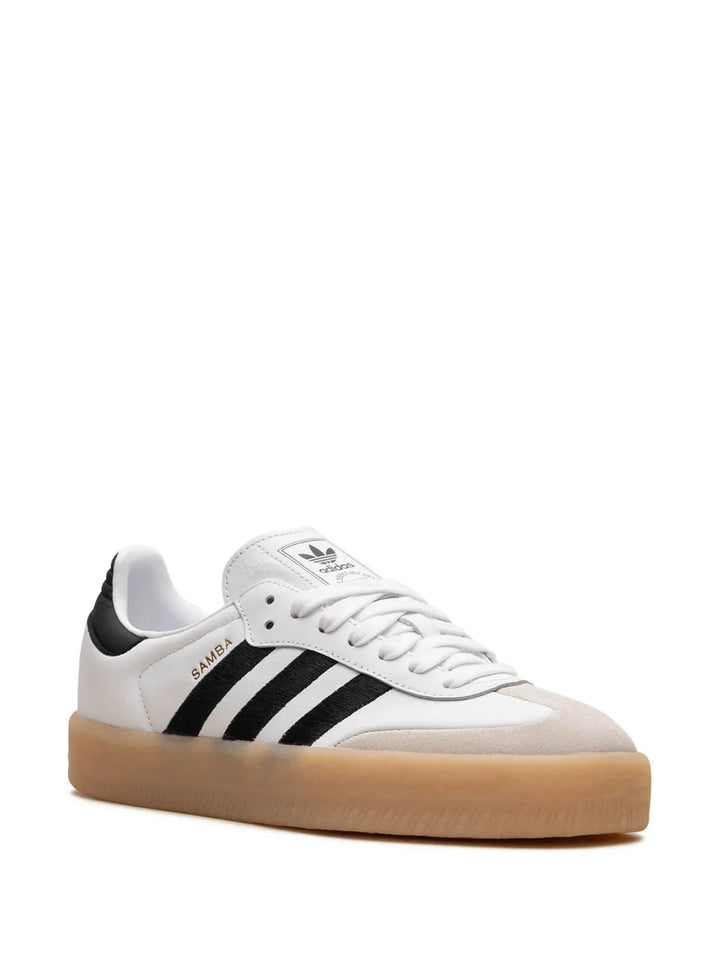 adidas Sambae Samba 2.0 Sneakers — White/Black — Size US M 9 - US W 10.5 — Side View