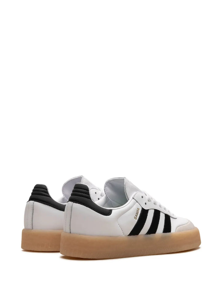 adidas Sambae Samba 2.0 Sneakers — White/Black — Size US M 9 - US W 10.5 — Back View