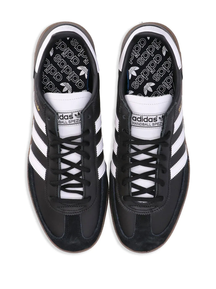 adidas Handball Spezial Lace-Up Trainers — Black/White — Size US M 8.5 - US W 10 — Detail View