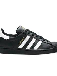 adidas Superstar Sneakers — Black — Size US M 11.5 - US W 13 — Side View