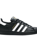 adidas Superstar Sneakers — Black — Size US M 11.5 - US W 13 — Side View