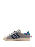 adidas Superstar Slip-On Sneakers — Grey — Size US M 10.5 - US W 12 — Top View