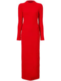 Proenza Schouler Lara Knit Maxi Dress — Red — Size XS — Front View