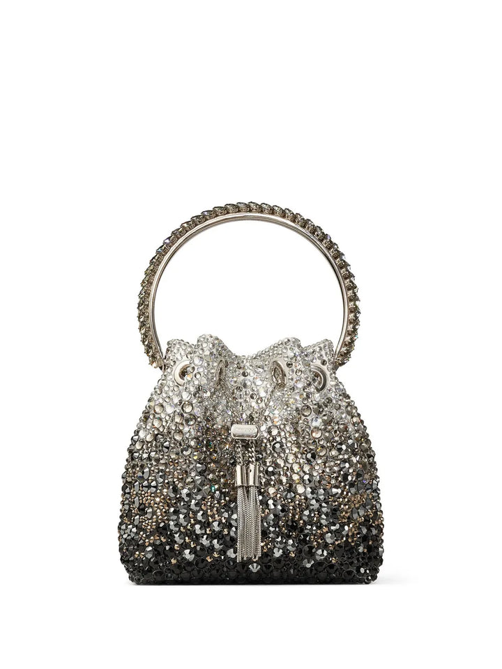 Jimmy Choo Bon Bon Crystal Embellished Shoulder Bag — Same as shown — Size One Size — Front View