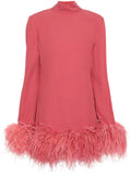 Taller Marmo Gina Mini Dress — Red/ Pink — Size M — Front View