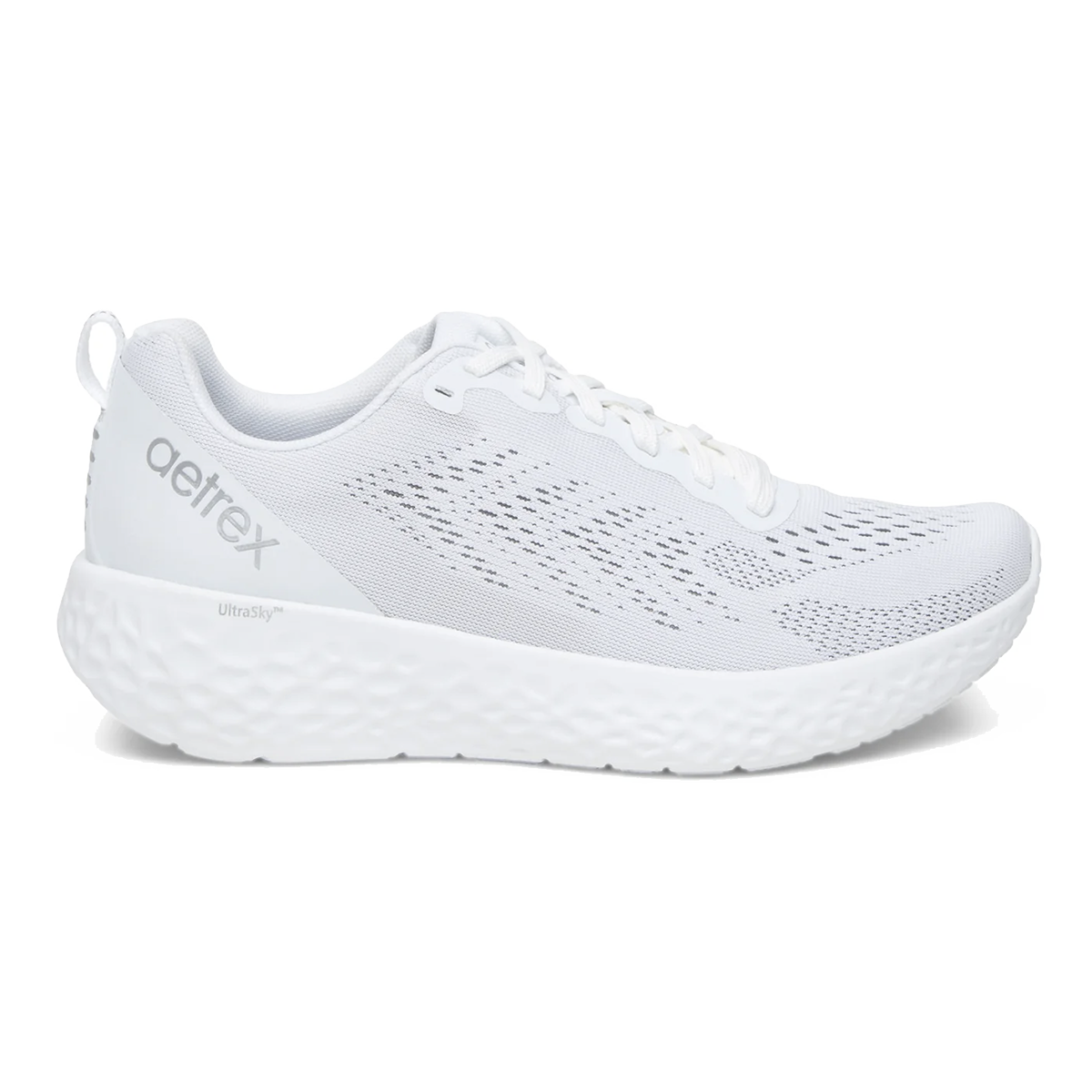 Aetrex Danika Lace Up — Black — Size B — Width 35 — Detail View