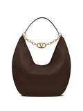 Valentino Garavani Maxi Vlogo Moon Hobo Bag — Same as shown — Size One Size — Front View