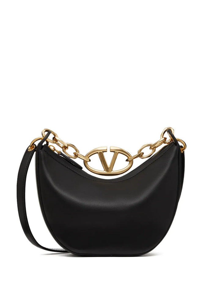 Valentino Garavani Mini Vlogo Moon Hobo Bag — Same as shown — Size One Size — Front View