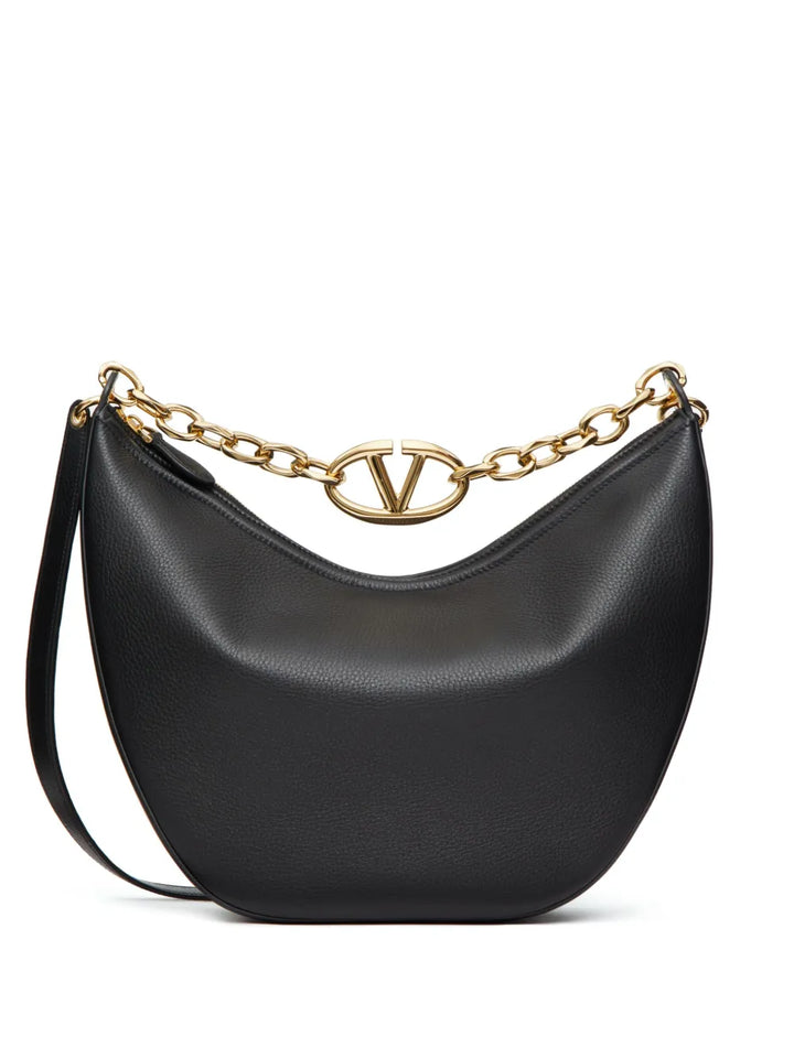 Valentino Garavani Medium Vlogo Moon Shoulder Bag — Same as shown — Size One Size — Front View