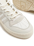 adidas Rivalry 86 Lace-Up Sneakers — White/Beige — Size US M 9.5 - US W 11 — Side View