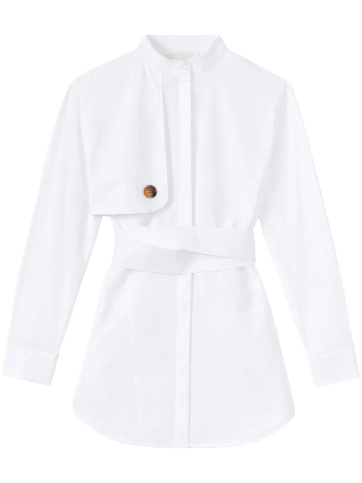 Destree Hans Cotton Minidress — White/ Red — Size XS — Front View