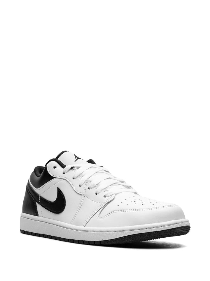 Air Jordan 1 Low White/Black Sneakers — White — Size US M 9.5 - US W 11 — Side View
