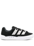 adidas Adimatic Embroidered-Logo Sneakers — Black — Size US M 4.5 - US W 6 — Front View