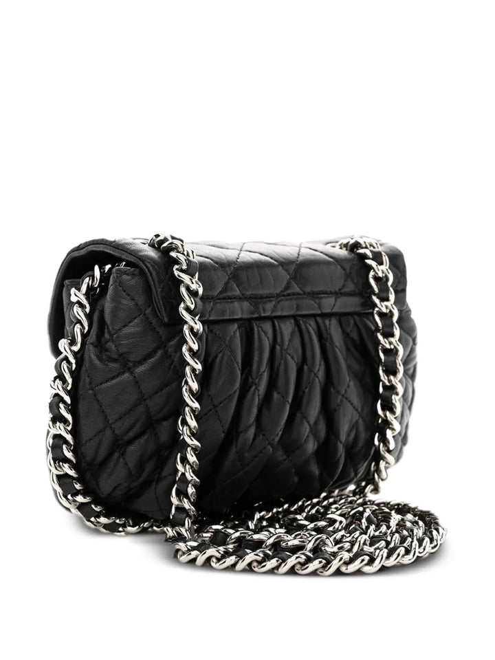 Chanel Pre Owned Mini Classic Flap Padded Shoulder Bag — Same as shown — Size One Size — Side View