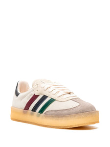 adidas X Kith X Clarks Samba Kithmas - Multi-Color Stripes Sneakers — Chalk White/Multicolour — Size US M 6 - US W 7.5 — Detail View