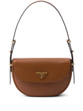 Prada Arque Leather Shoulder Bag — Same as shown — Size One Size — Front View