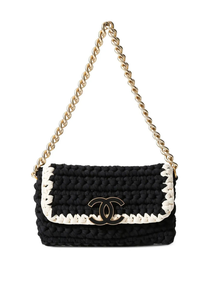 Chanel Pre Owned Medium Crochet Flap Shoulder Bag — Same as shown — Size One Size — Side View