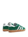 adidas Gazelle Indoor Suede Trainers — Forest Green/White — Size US M 6 - US W 7.5 — Top View
