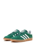 adidas Gazelle Indoor Suede Trainers — Forest Green/White — Size US M 6 - US W 7.5 — Back View