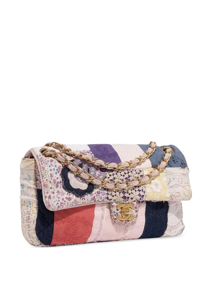 Chanel Pre Owned 2006 Small Patchwork Classic Flap Shoulder Bag — Same as shown — Size One Size — Back View