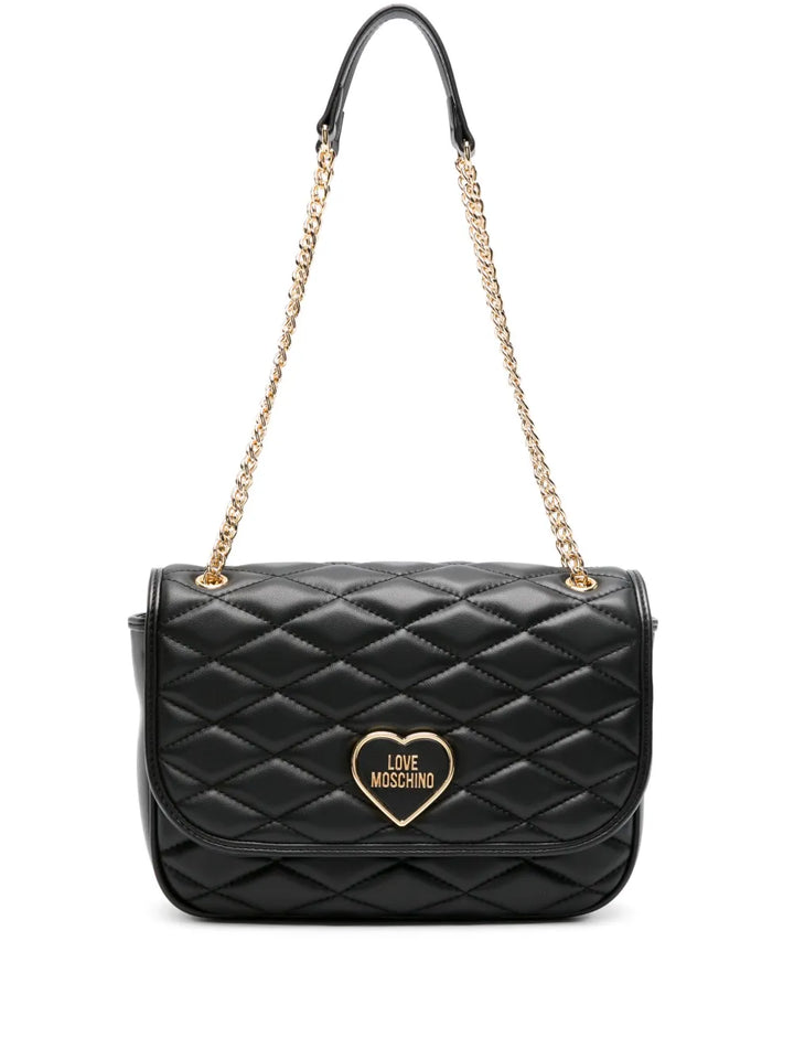 Love Moschino Logo Lettering Matelasse Shoulder Bag — Same as shown — Size One Size — Front View