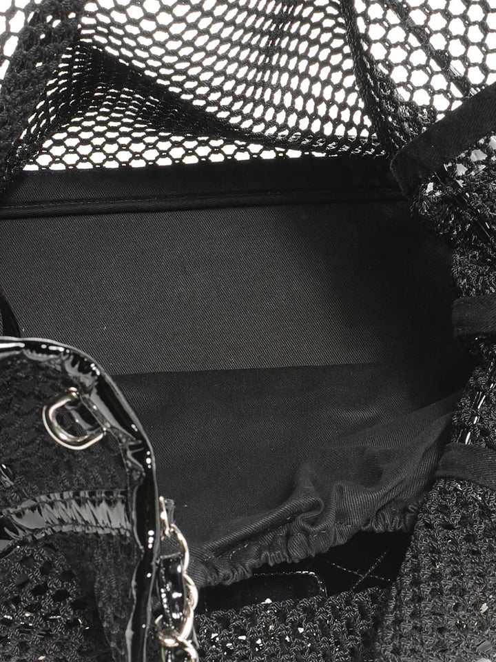 Chanel Pre Owned 2011 Classic Flap Mesh Shoulder Bag — Same as shown — Size One Size — Detail View