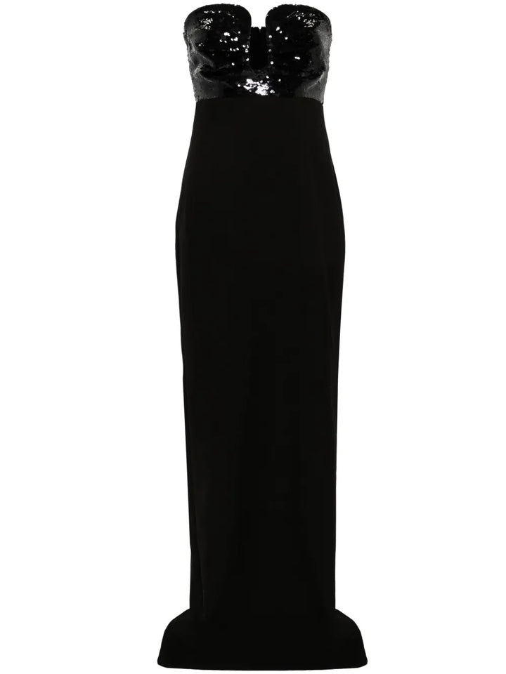 Roland Mouret Panelled Design Dress — Black — Size XS — Front View