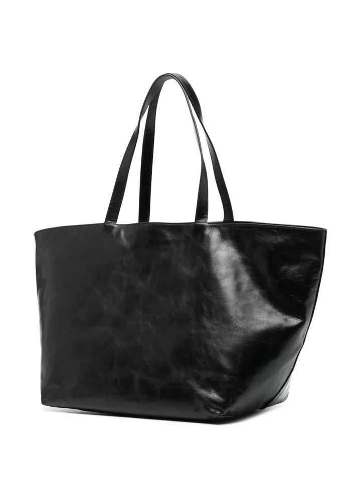 Alexander Wang Punch Logo Embossed Leather Tote Bag — Same as shown — Size One Size — Back View