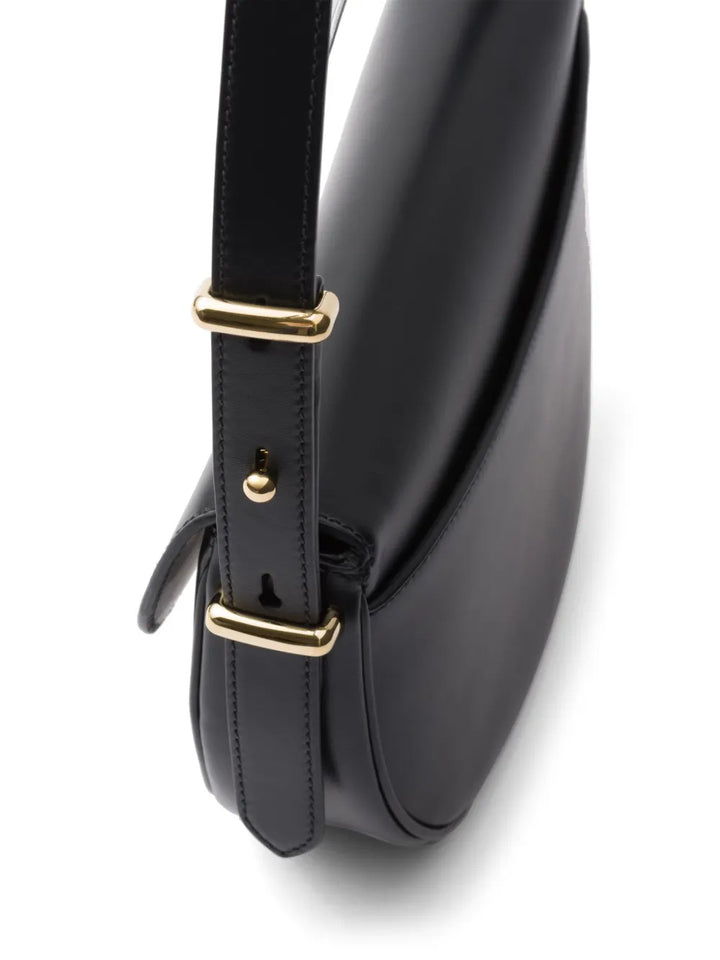 Prada Arque Leather Shoulder Bag — Same as shown — Size One Size — Back View