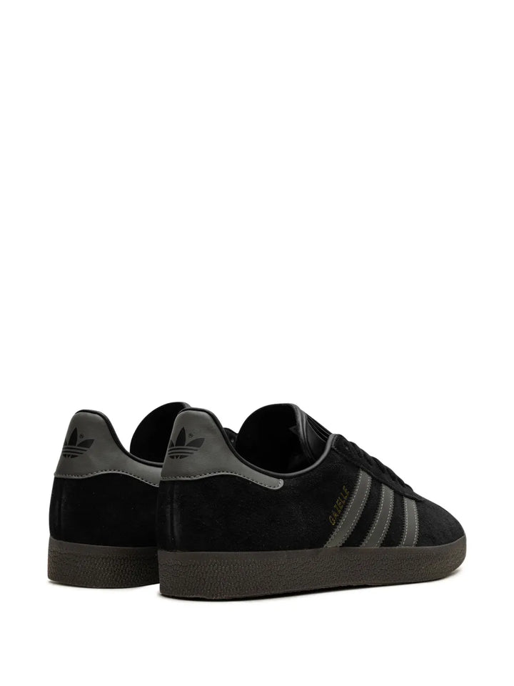 adidas Gazelle Black/Gold Sneakers — Black — Size US M 3.5 - US W 5 — Back View