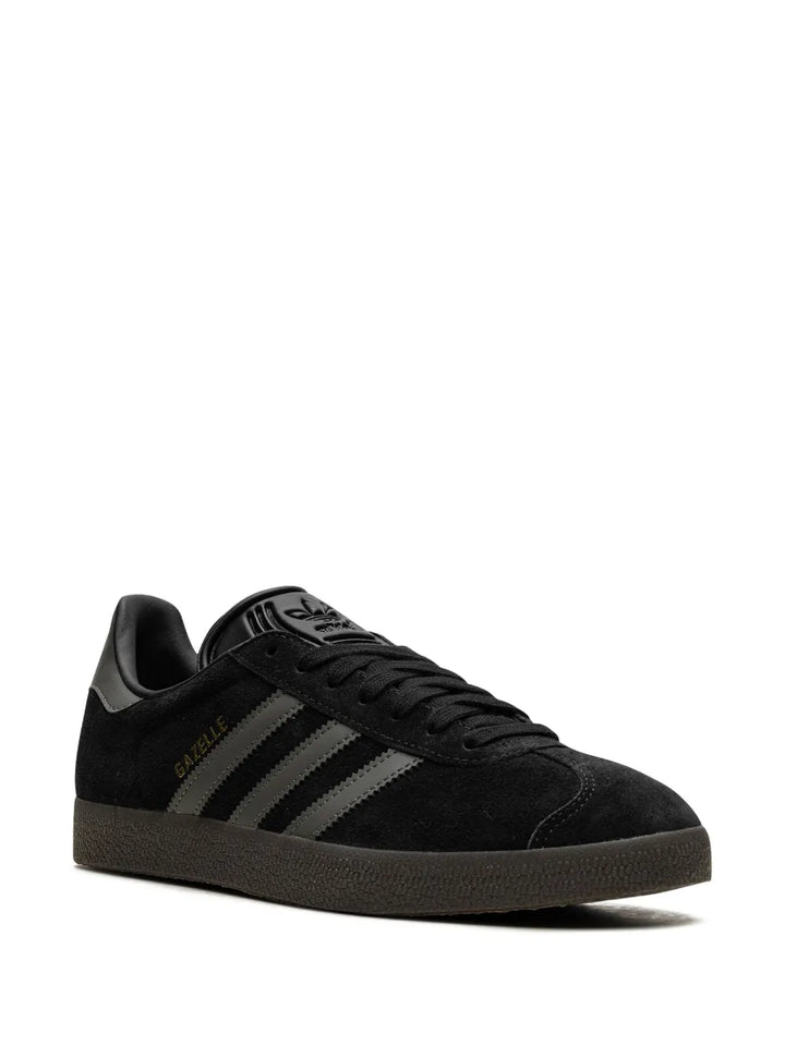 adidas Gazelle Black/Gold Sneakers — Black — Size US M 3.5 - US W 5 — Side View