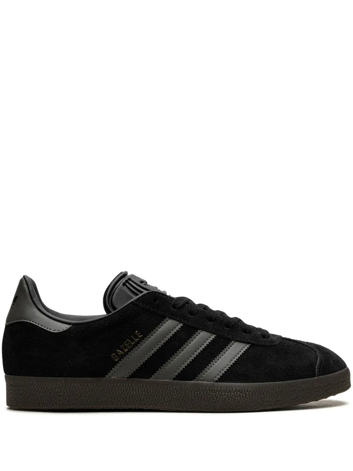 adidas Gazelle Black/Gold Sneakers — Black — Size US M 3.5 - US W 5 — Front View