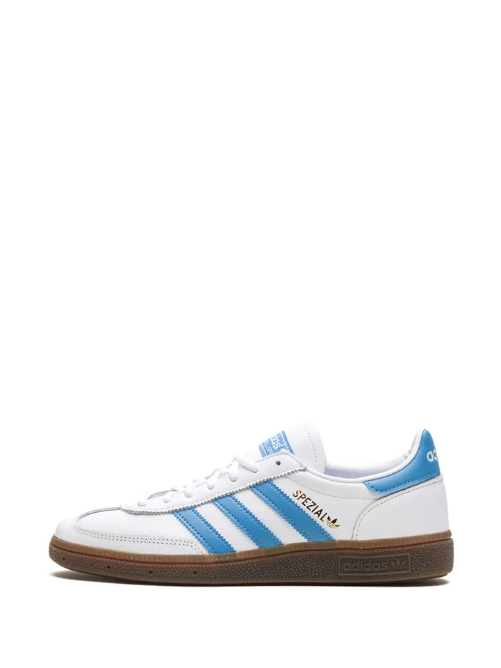 adidas Handball Spezial White/Light Blue Sneakers — White — Size US M 9 - US W 10.5 — Detail View
