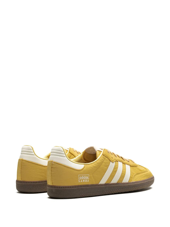 adidas Samba Og Reflective Nylon Oat Sneakers — Mustard Yellow/White — Size US M 11 - US W 12.5 — Back View
